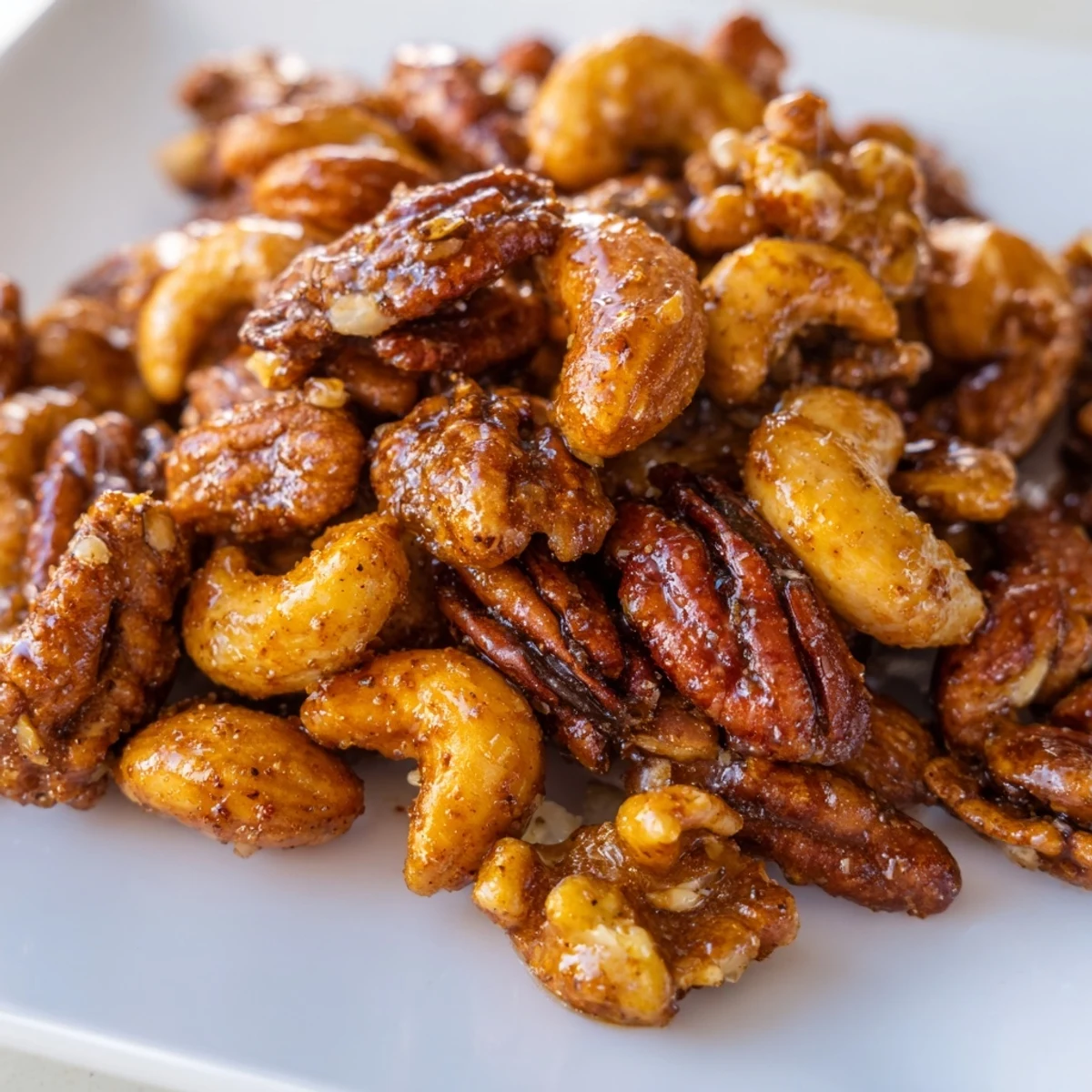 Crunchy sweet and spicy roasted nuts, ideal for healthy snacking or gifting.