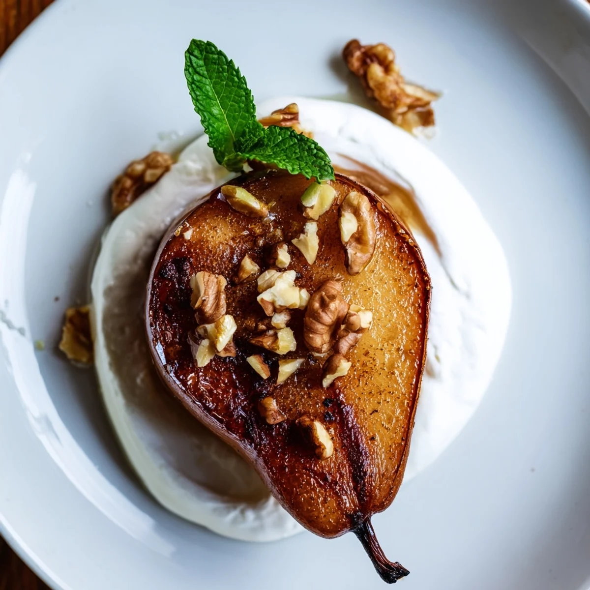 Roasted Pears with Walnuts