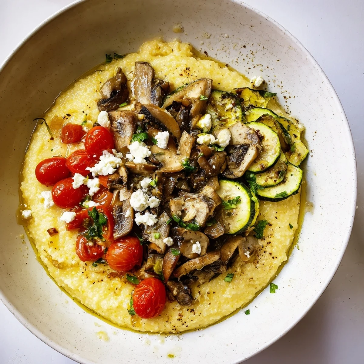 Cornmeal Mush Polenta Bowls