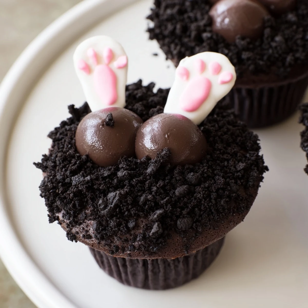 Bunny Burrow Chocolate Cupcakes