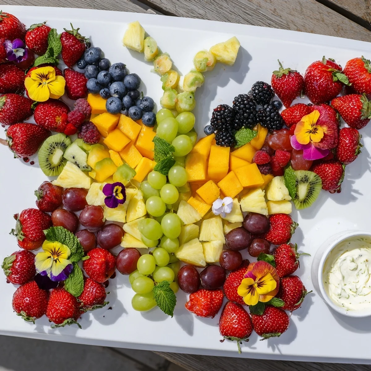 Butterfly Garden Fruit Board