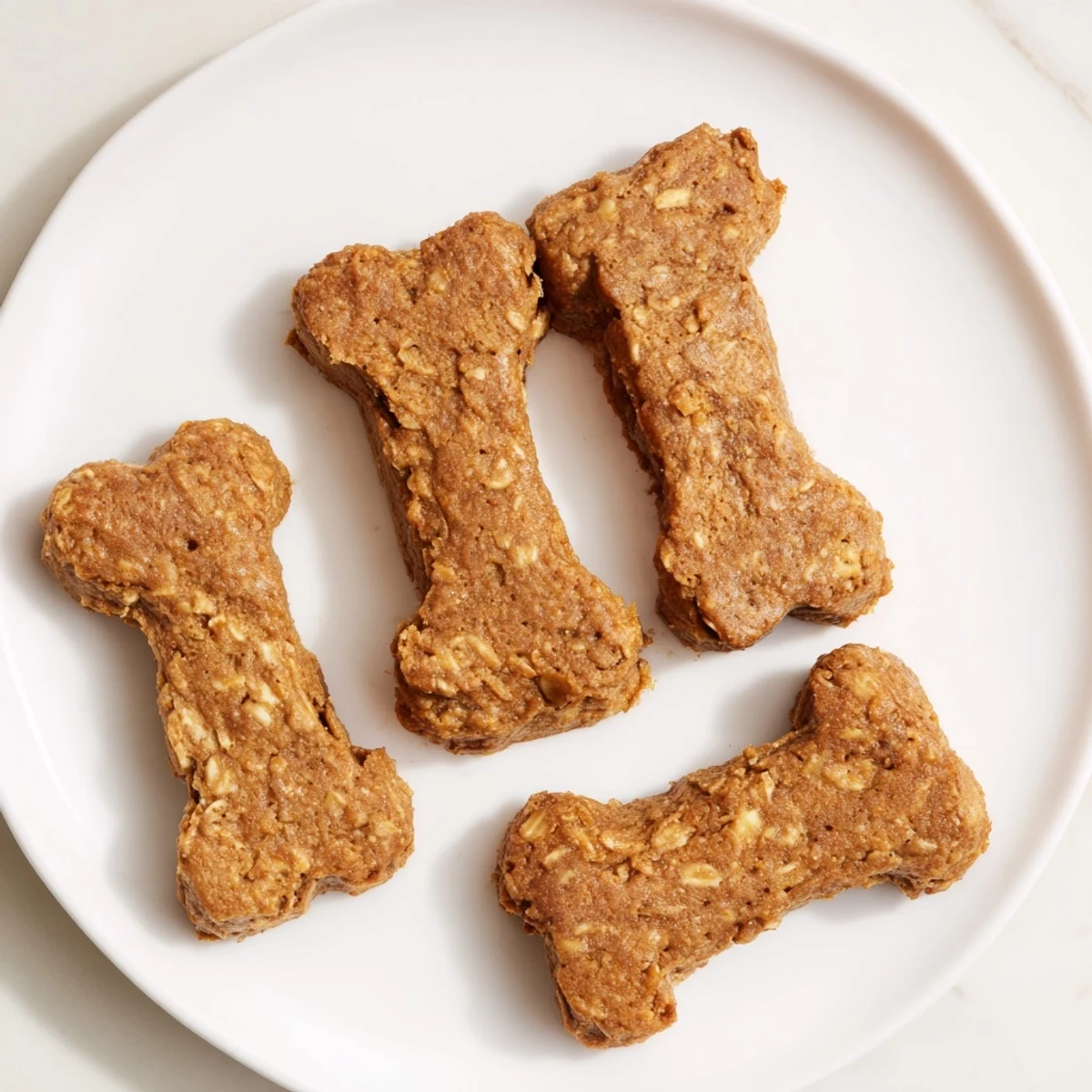 Golden-brown Pawsitively Good Dog Bone Treats, homemade and oven-baked for a delicious, healthy reward.