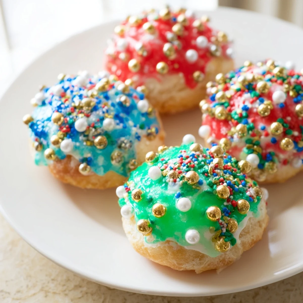 Festive Christmas Ornament Beignets