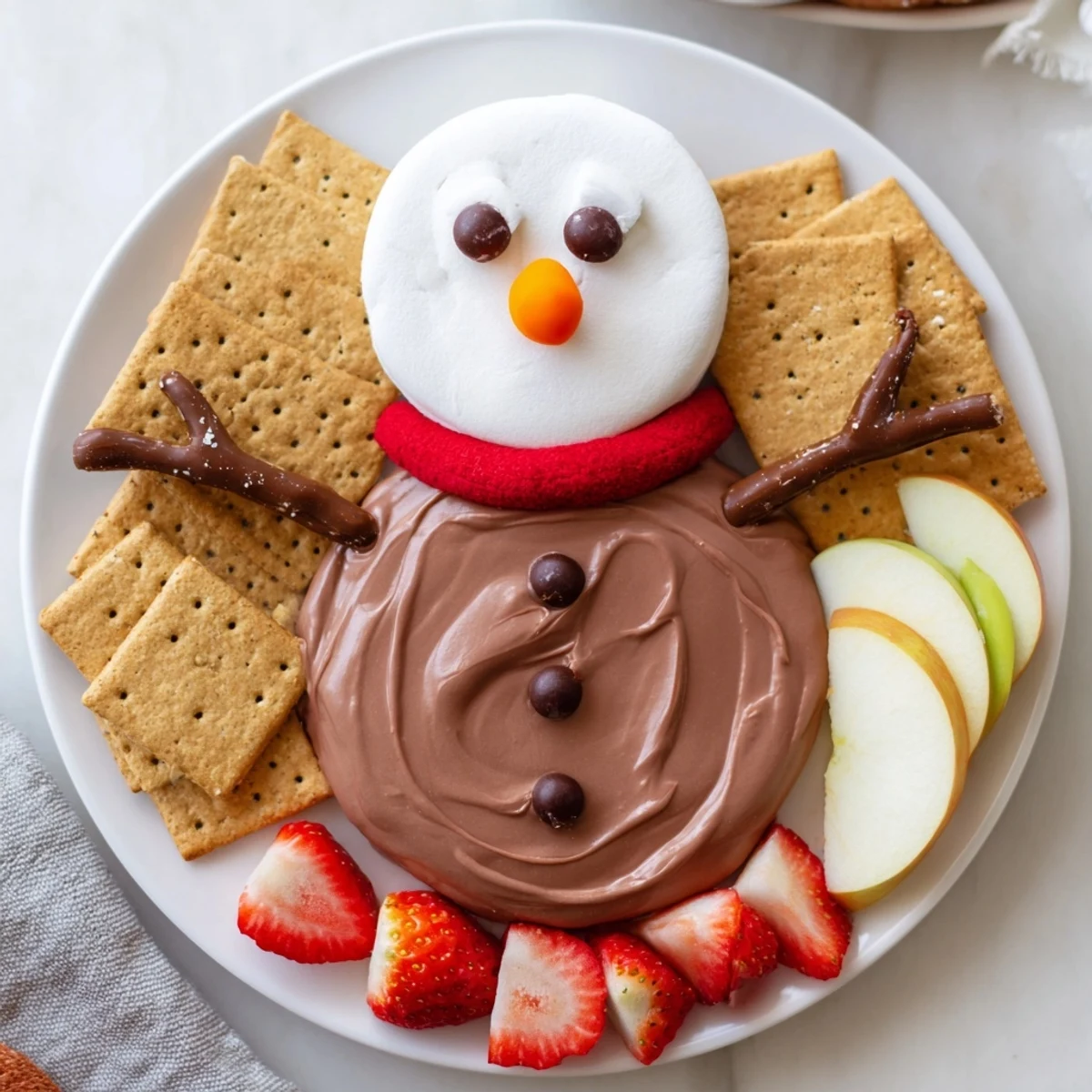 Hot Cocoa Dip Snowman