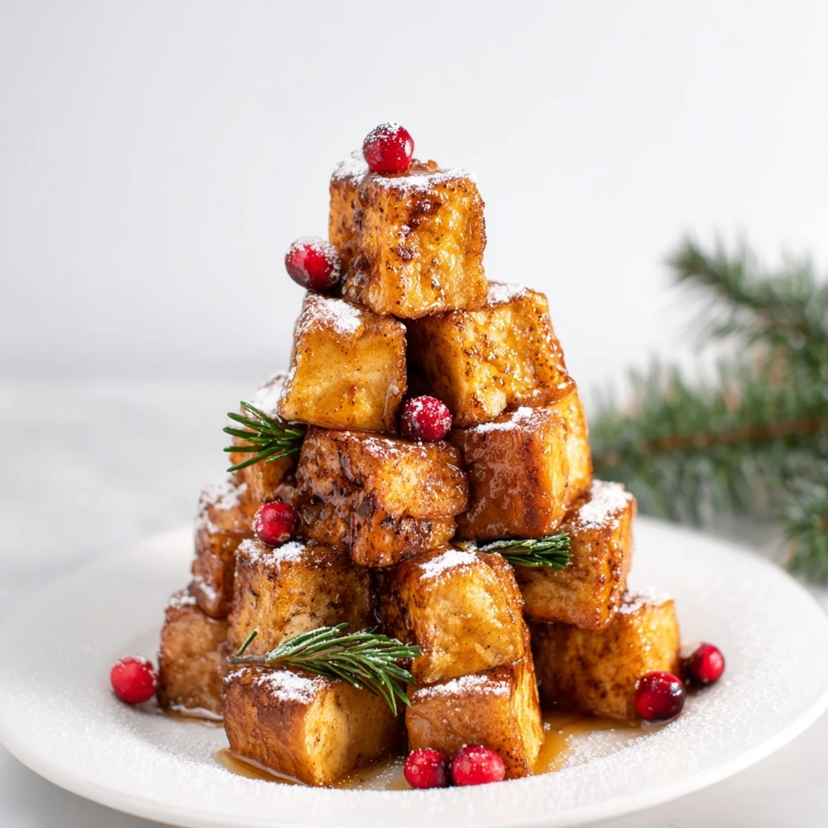 Eggnog French Toast Bites