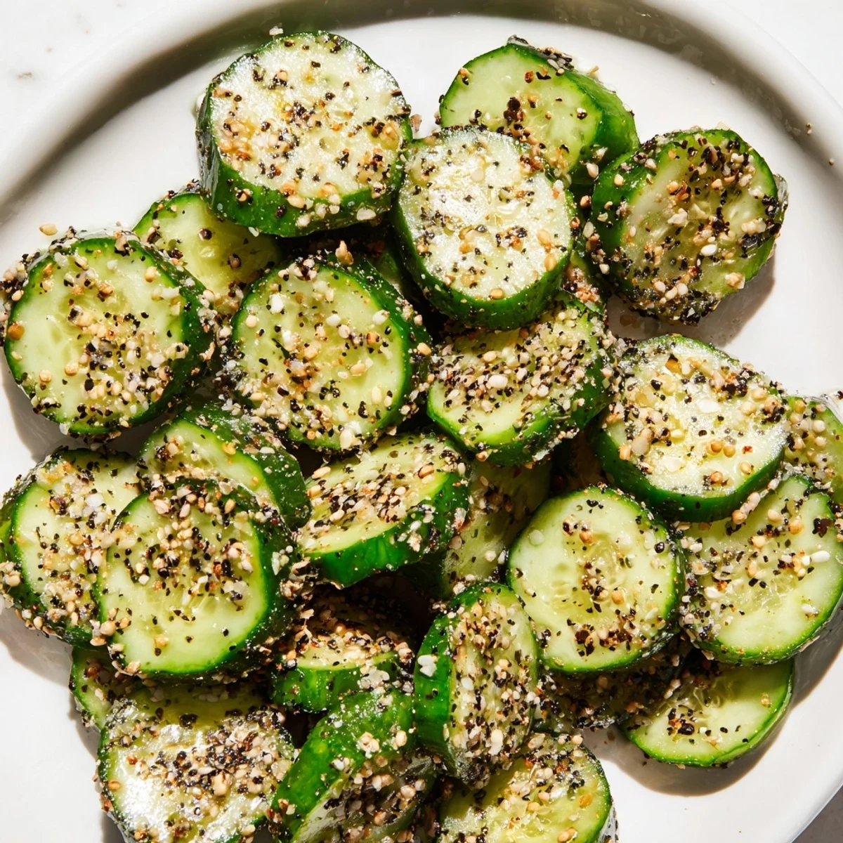Cucumber with Everything Bagel