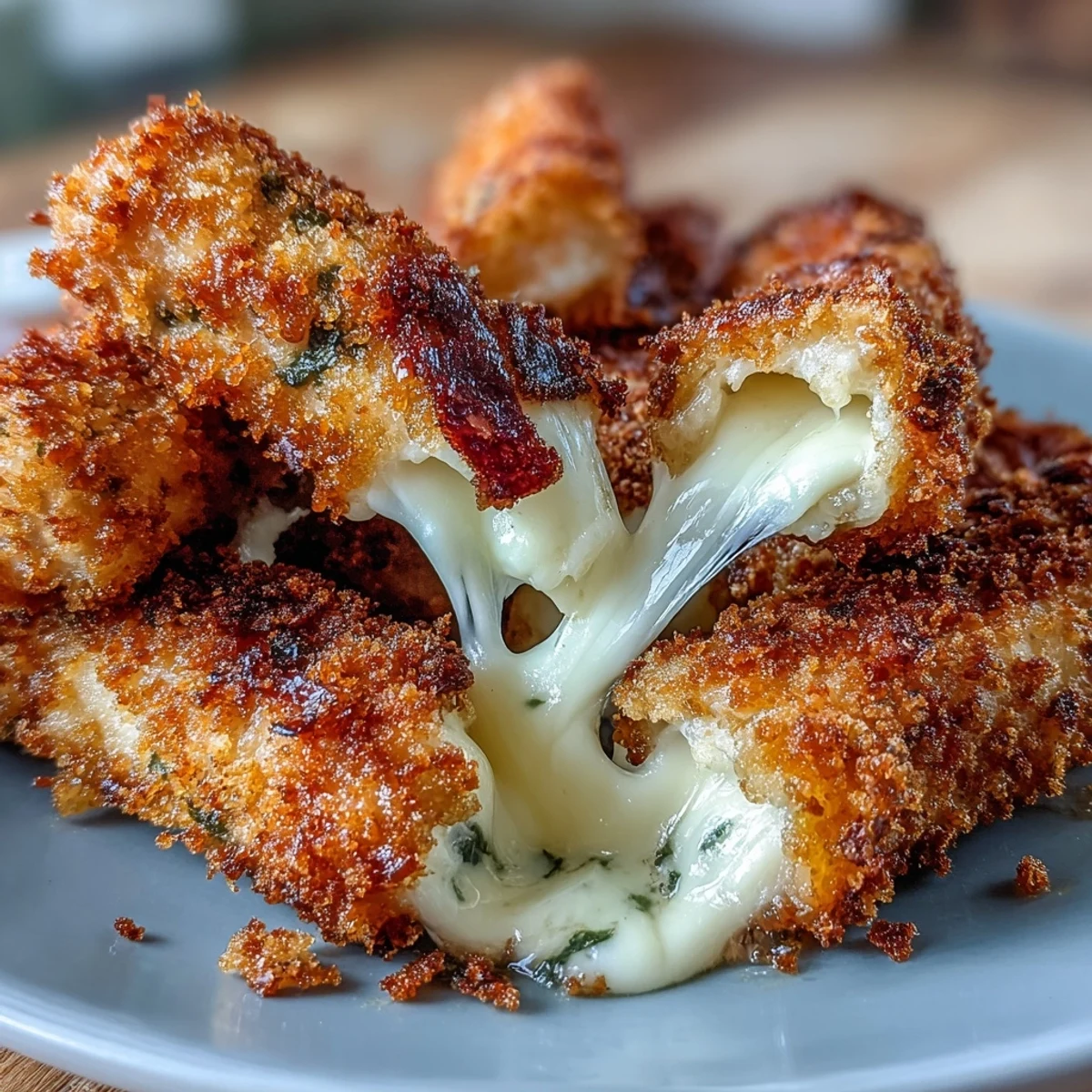 Homemade air fryer mozzarella sticks served with zesty marinara sauce, a crowd-pleasing appetizer.  