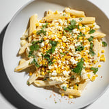 Enjoy a steaming plate of Mexican Street Corn Pasta, vibrant and full of corn and cheese.