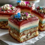 Spring Ombre Cake in Pastel Pink and Yellow with silky buttercream frosting and soft layered gradients.