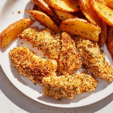 Herbed Chicken Potato Wedges