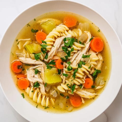 Crockpot Chicken Noodle Bowl