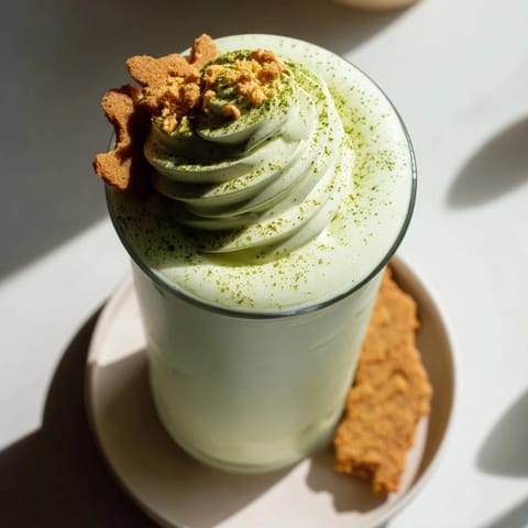 Sugar-Free Gingerbread Matcha Frappe