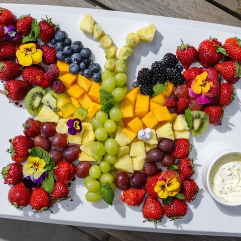 Butterfly Garden Fruit Board