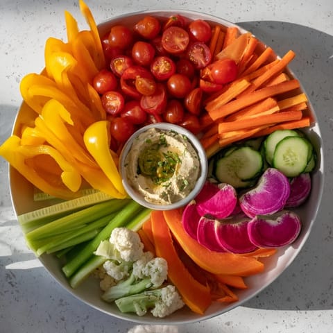 Rainbow Vegetable Dips