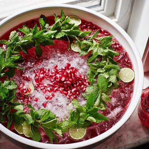 Pomegranate Mint Wreath Drink