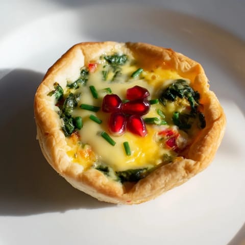 Mini Quiche Christmas Tree