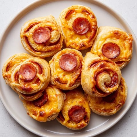 Cheddar Salami Scrolls