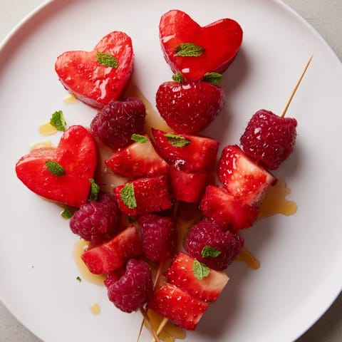 Red Heart Fruit Skewers