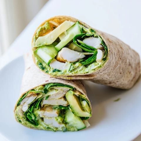 Green Goddess Chicken Wrap