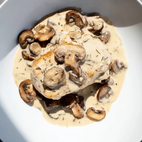 Tarragon Chicken Mushroom Skillet