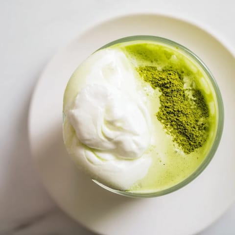 Creamy Matcha Latte Foam