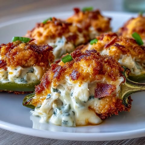 A close-up of one Cajun Crab Poppers half, revealing the creamy lump crab filling flecked with green onions and parsley.