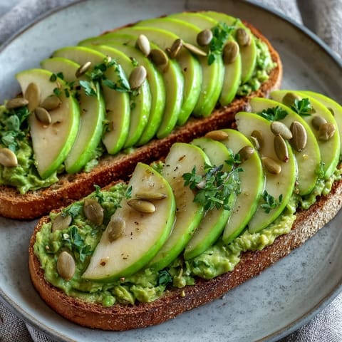 Avocado Green Apple Toast
