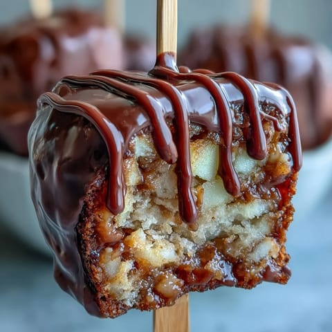 Delicious caramel apple slices drizzled with rich chocolate and topped with crunchy nuts, perfect for fall parties or holiday gatherings.