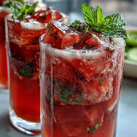 Vibrant watermelon lime sparkling punch with fresh mint and lime slices in a clear pitcher, perfect for spring gatherings.