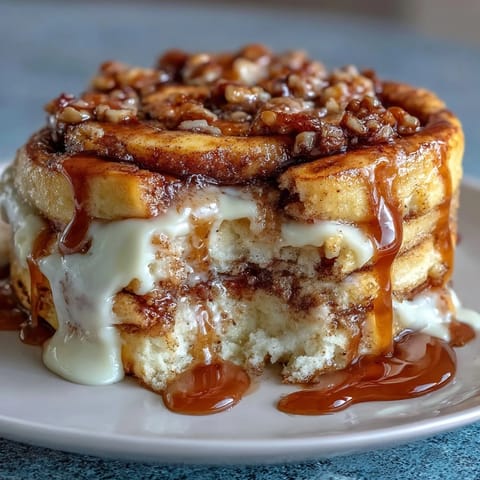 Cinnamon Roll Pancake Casserole
