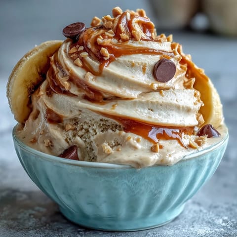 Delicious dairy-free frozen treat featuring ripe bananas and peanut butter, perfect for healthy dessert lovers.  