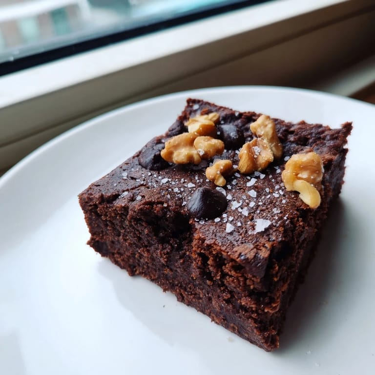 Dark, rich, homemade sweet potato brownies, ideal for a gluten-free and healthy treat.