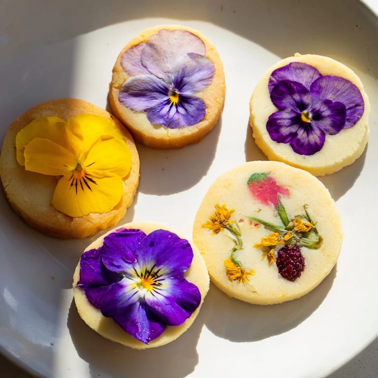 This Spring Flower Dessert Tray showcases an elegant spread of desserts perfect for a light, spring-themed gathering.