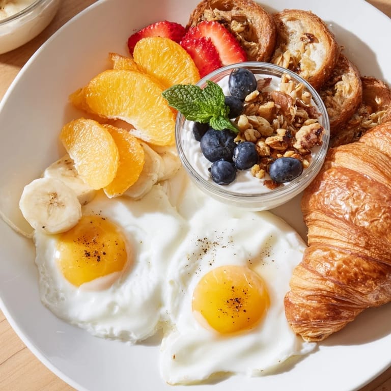 This delicious Soleil Matinal Breakfast Platter offers a beautiful assortment of breakfast favorites, ready to enjoy.