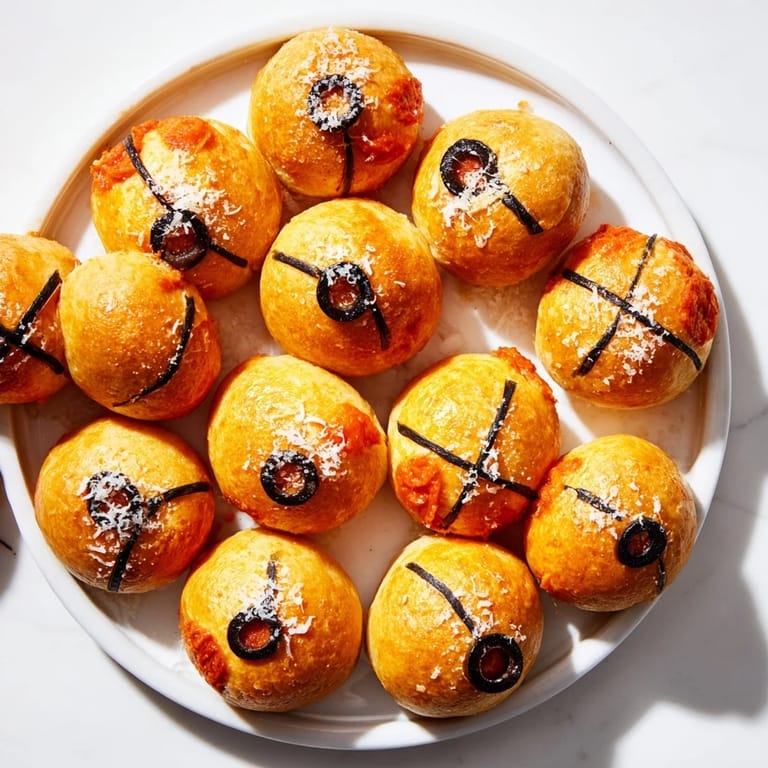 Cheesy, bite-sized Basketball Pizza Bites, showcasing delicious toppings and perfect for sharing with friends.