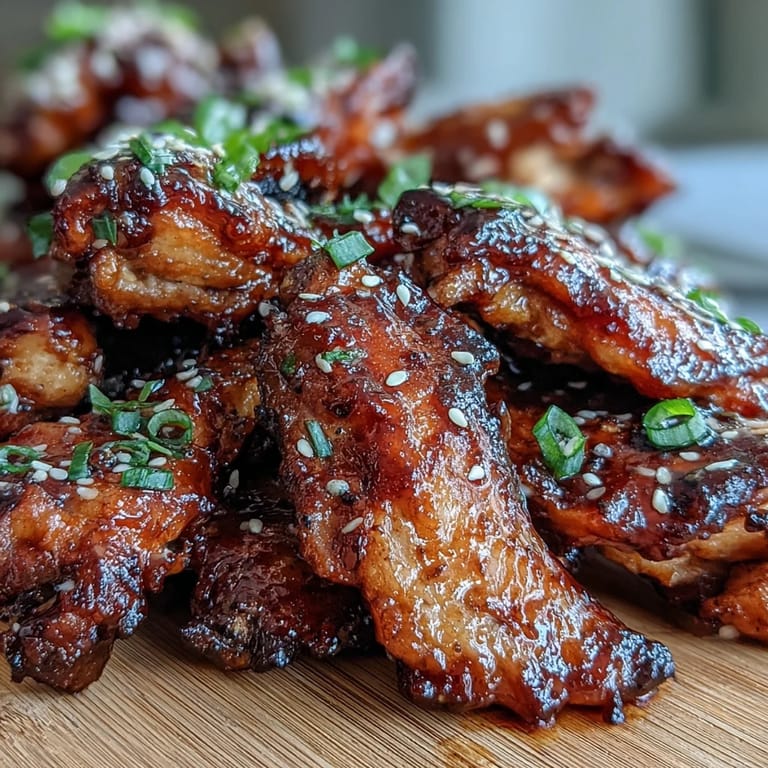 Platter of Coca Cola Chicken Wings served alongside fluffy white rice and chopsticks, ready for a flavorful Asian fusion dinner.