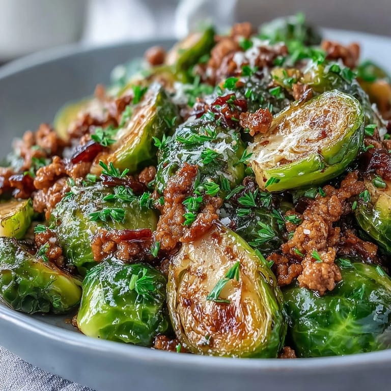 Sizzling Brussels sprouts and ground turkey with bright lemon and paprika create a wholesome, high-protein skillet dinner.