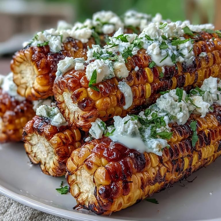 Warm corn on the cob slathered in tangy sour cream-lime mixture, topped with crumbly Cotija and a dusting of smoked paprika.