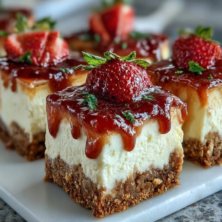 Bite-sized cheesecake treats with buttery crust, vibrant berry topping, and festive diploma picks, perfect for graduation parties.