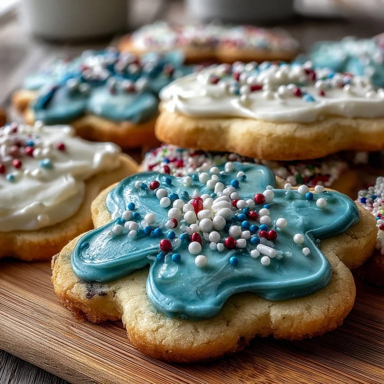 Delicate buttery flower cookies decorated with colorful royal icing, ideal for festive spring gatherings.