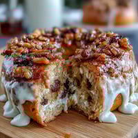 High-protein cinnamon raisin bagels topped with a creamy Greek yogurt glaze, perfect for a nourishing breakfast or post-workout snack.